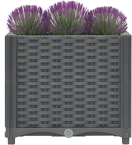 Miniatura 71 de Cama elevada, cama de jardín, maceta rectangular, jardinera de jardín, camas de jardín elevadas al aire libre, maceta de jardín de hierbas al aire