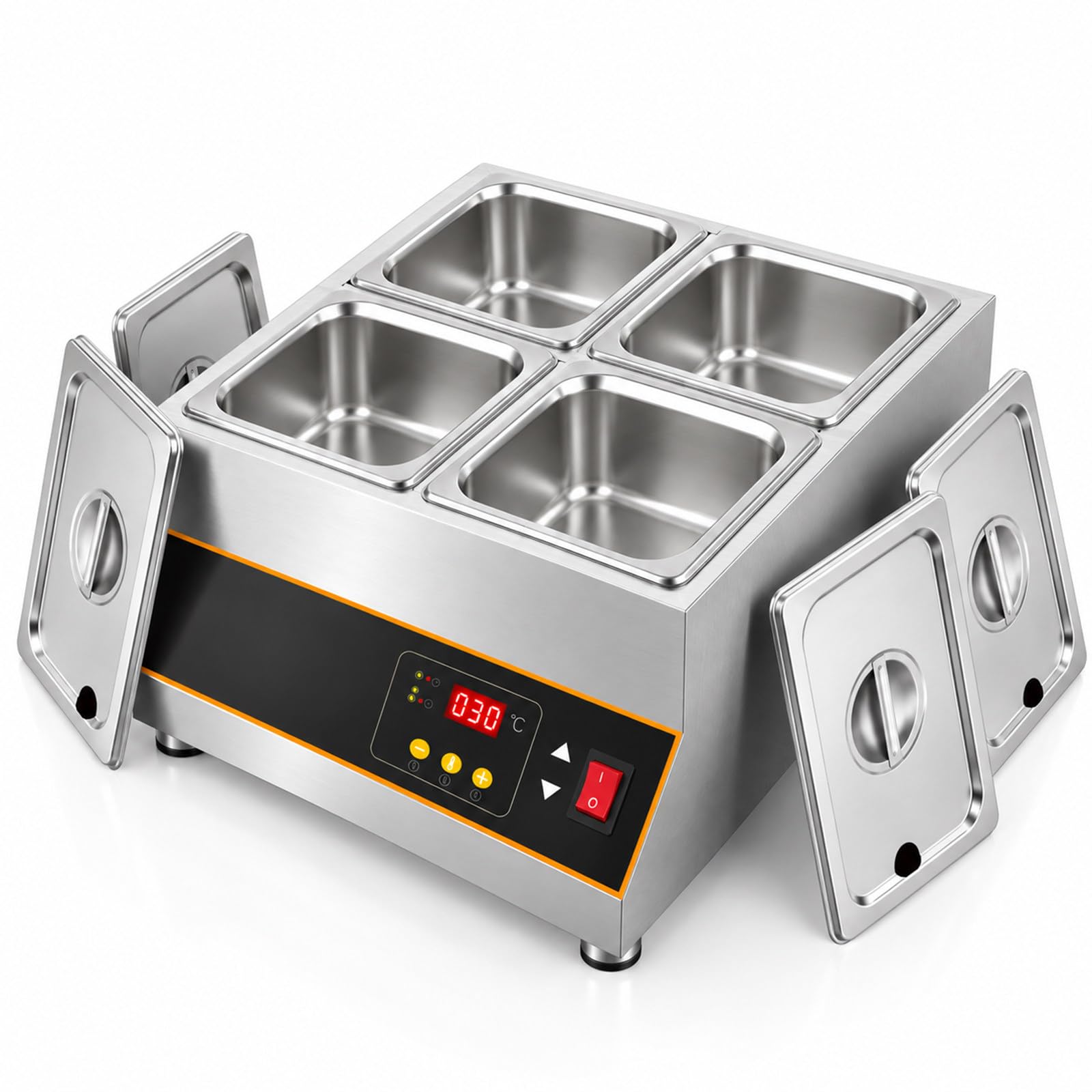 Elettrica Sciogliere Il Cioccolato Macchina per Cioccolata Acciaio Inox 4-Tank