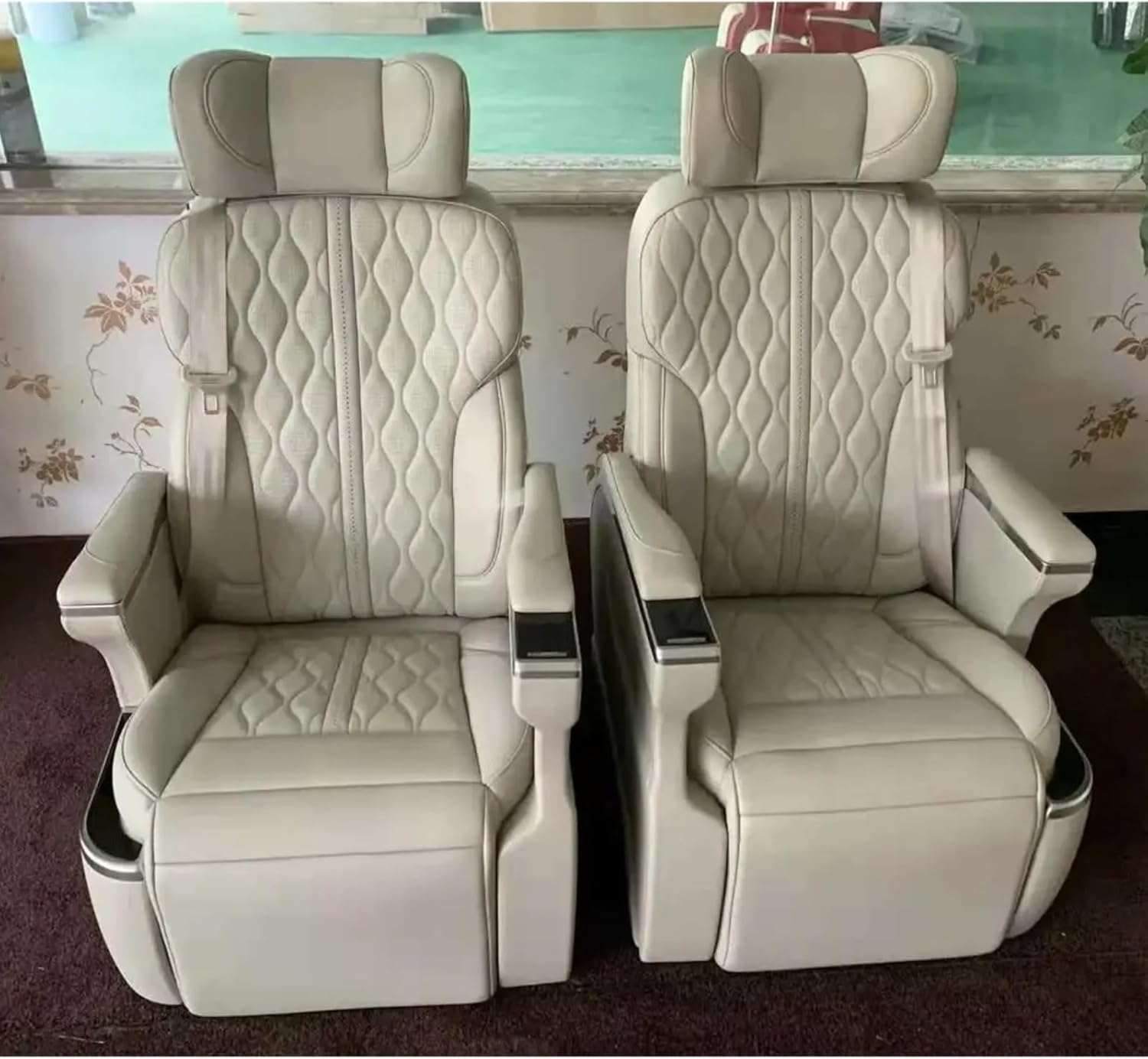 PU Leather Car Seat Modificaiton MPV SUV Luxury Automotive for Benz V-Class Vito W447 Single Tuning