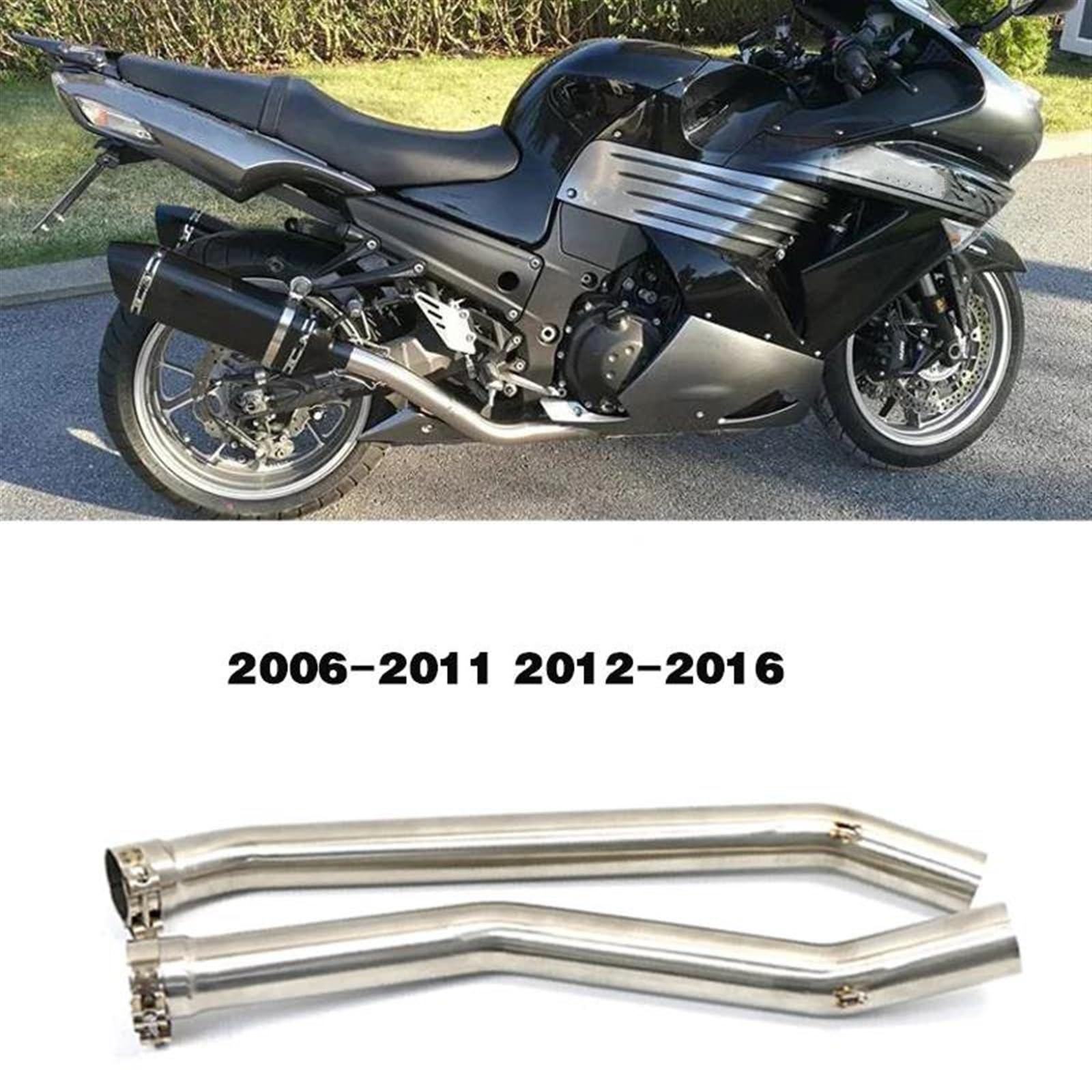 Amazon | エキゾーストパイプ に適合する ZZR1400 に適合する ニンジャ