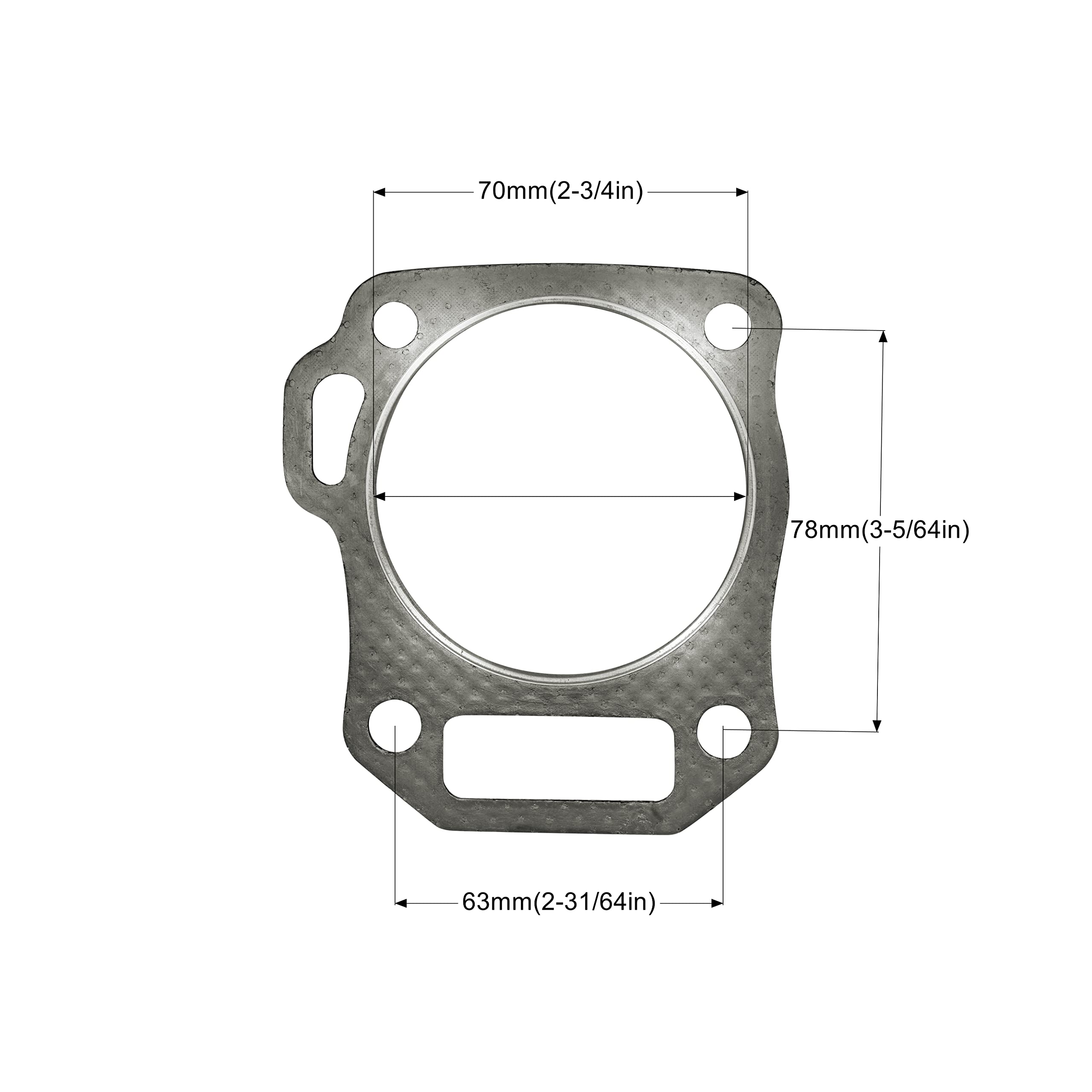 RacersProQuip Super Thin Head Gasket – 70mm, 3-Seal Coated For Predator 212 / 224 (High Compression)