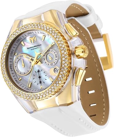 TechnoMarine Lady Cruise Valentine Quartz Watch, White, TM-117046