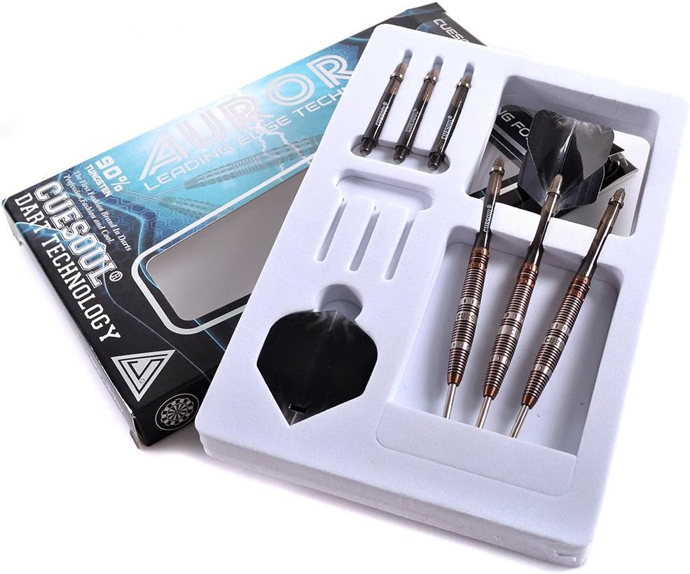CUESOUL Aurora 90% Professional 21g/23g/25g Steel Tip Tungsten Dart-Titanium Nitride Coating