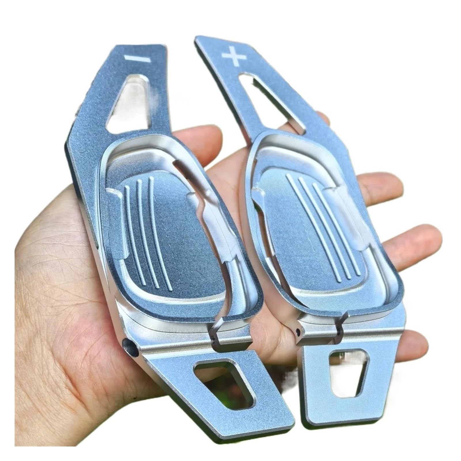 Xxiucj Silver Car Paddle Shifter Extensions For Cupra For Seat For Formentor For For Ateca For Leon For Sportstoure Car Steering Wheel Paddle Shifter Extension Shift(Silver)