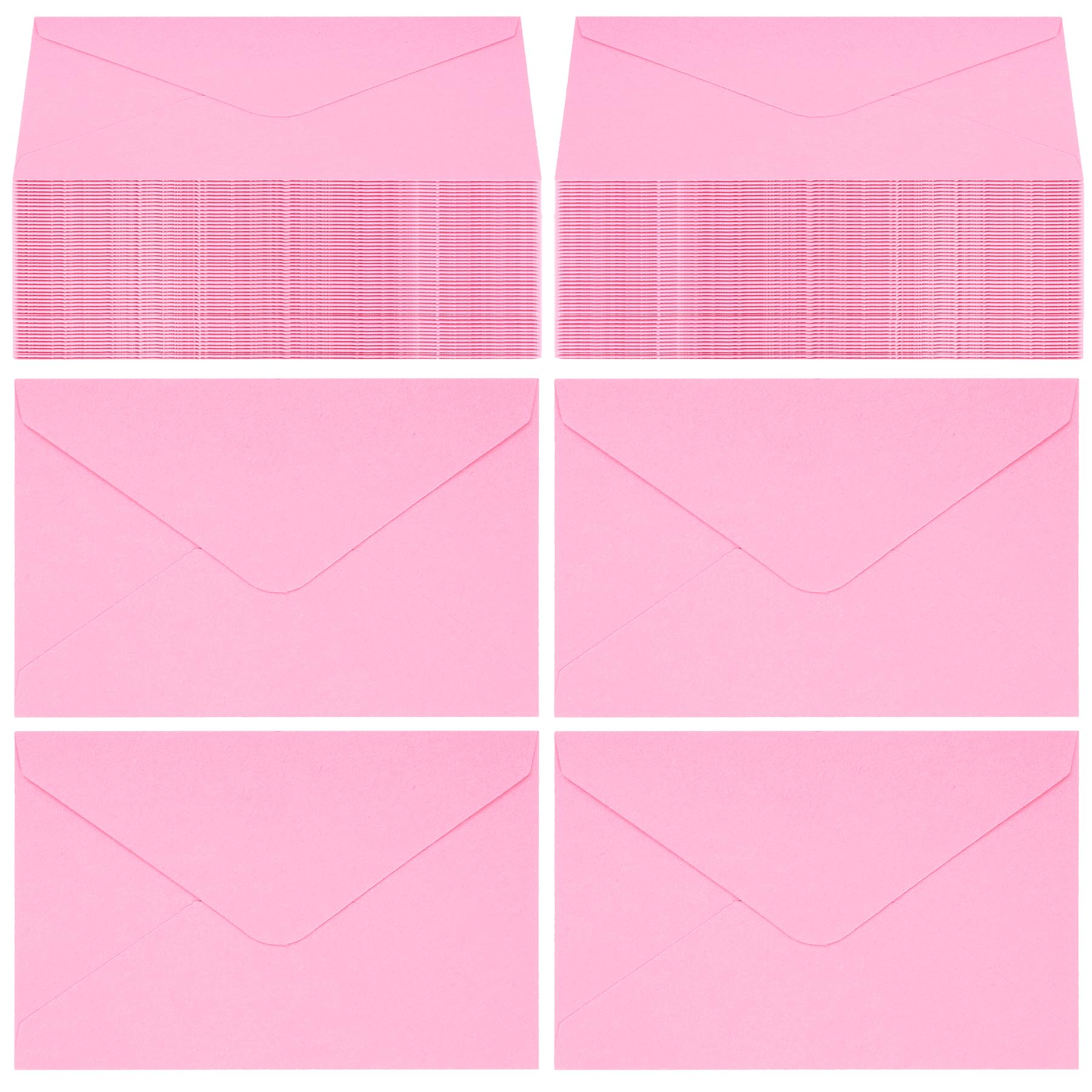 jiebor 150pcs Small Pink Envelopes Mini Gift Card Envelopes Tiny Business Card Envelopes 2.7 x 4 Inch Bulk for Money Invitation Cards Wedding