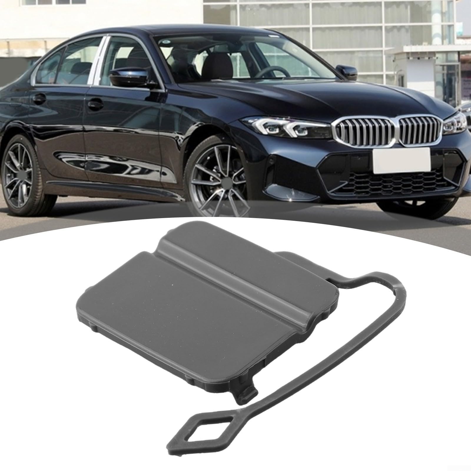 Abdeckung für Abschlepphaken, kompatibel mit BMW 3er E90 E91 Limousine und Touring Modelle 2005 2008