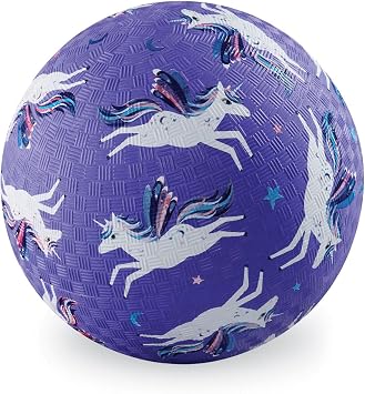 Crocodile Creek Playground Ball - Durable Rubber Ball for Kids Ages 3 and Up - Bouncy Inflatable Ball for Kickball, Indoor Games, and Outdoor Sports - PVC-Free