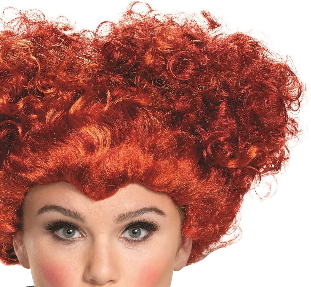 Disguise Disney Hocus Pocus Wini Deluxe Wig Costume Accessory, Red, Adult Size - Image 3