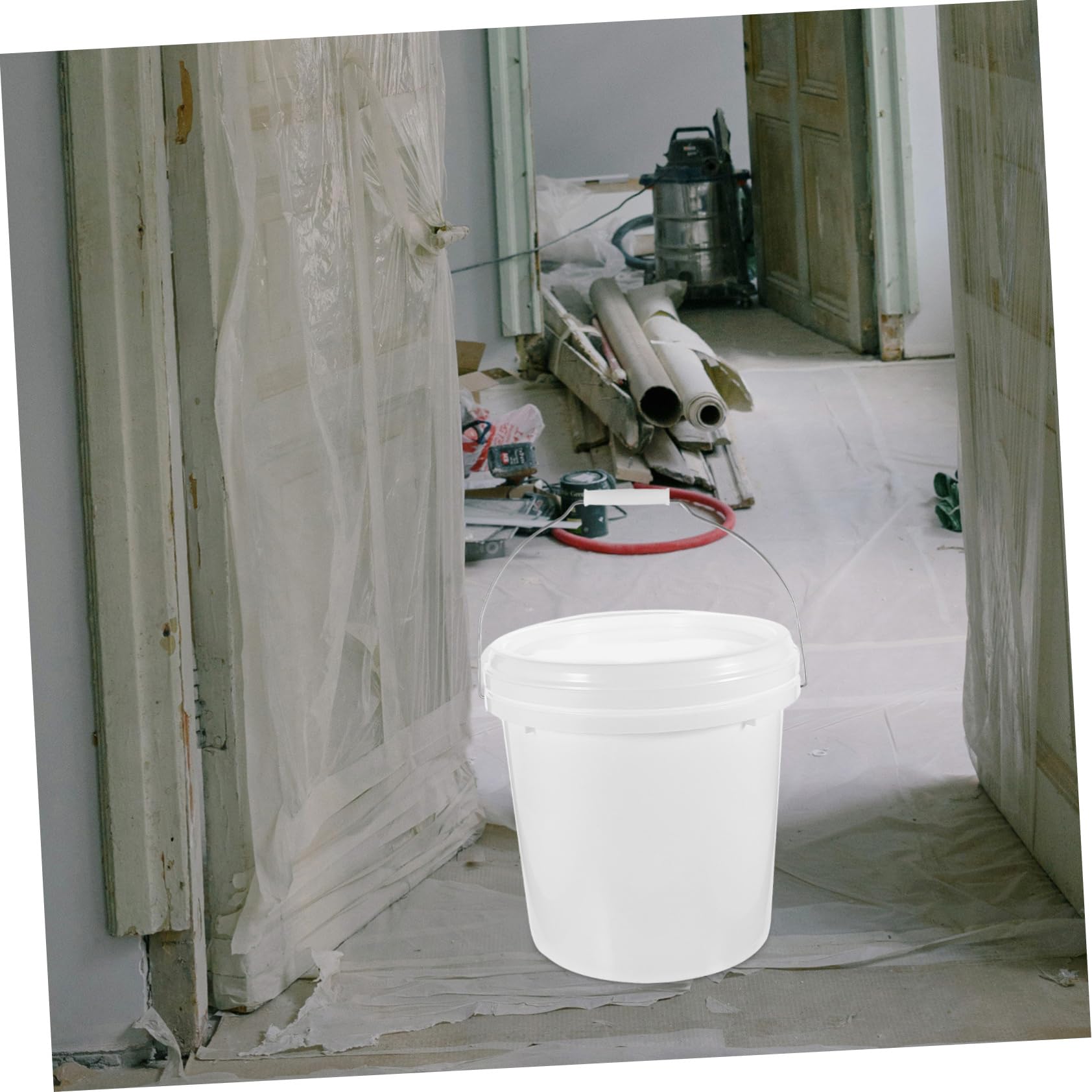 UKCOCO Cubo De Pintura De Cubo Vacío con Tapa Hermética para Uso Taller o Obra