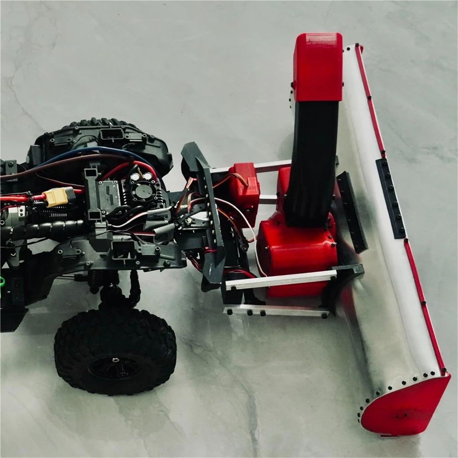 Macchina Rimozione Della Neve Per TRX4 Per SCX10 Per Yikong 1/10 Accessori | Kit spazzaneve in metallo e plastica cingoli 1/10 trasforma impianto macchina spazzaneve invernale