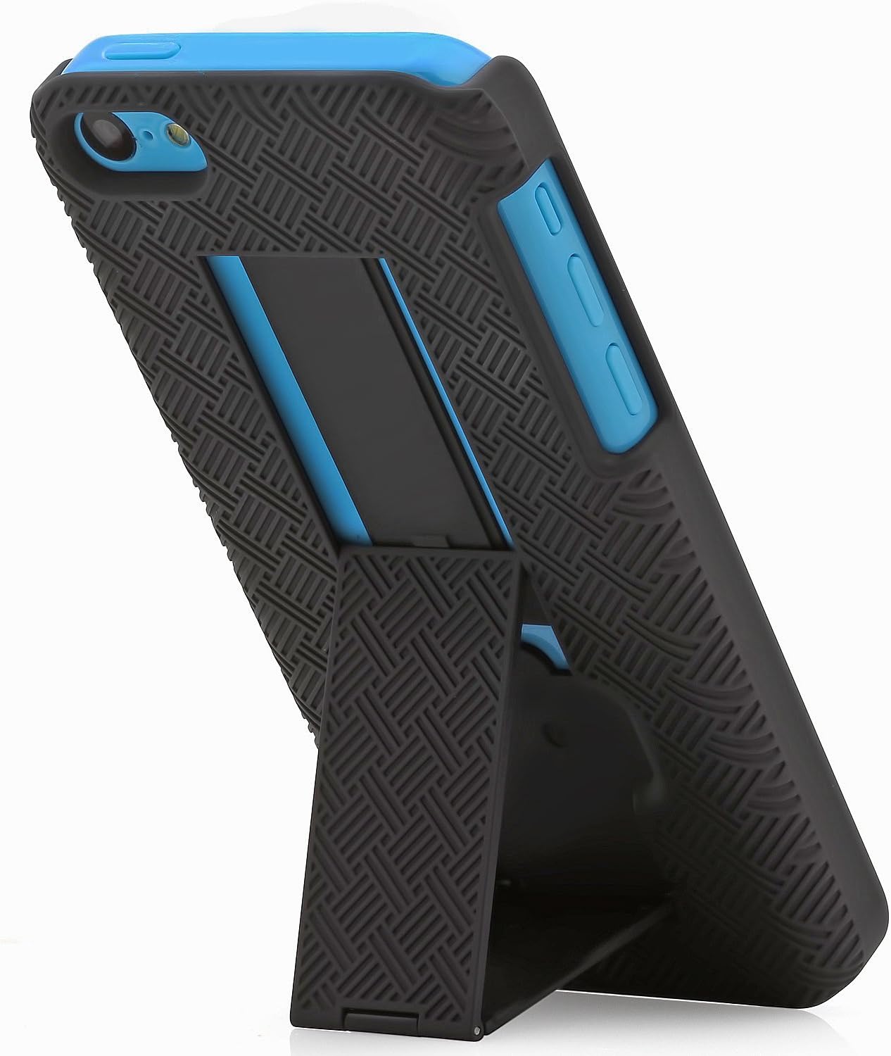 iPhone 5C Case, Aduro COMBO Shell & Holster Case Super Slim Shell Case w/ Built-In Kickstand + Swivel Belt Clip Holster for Apple iPhone 5C