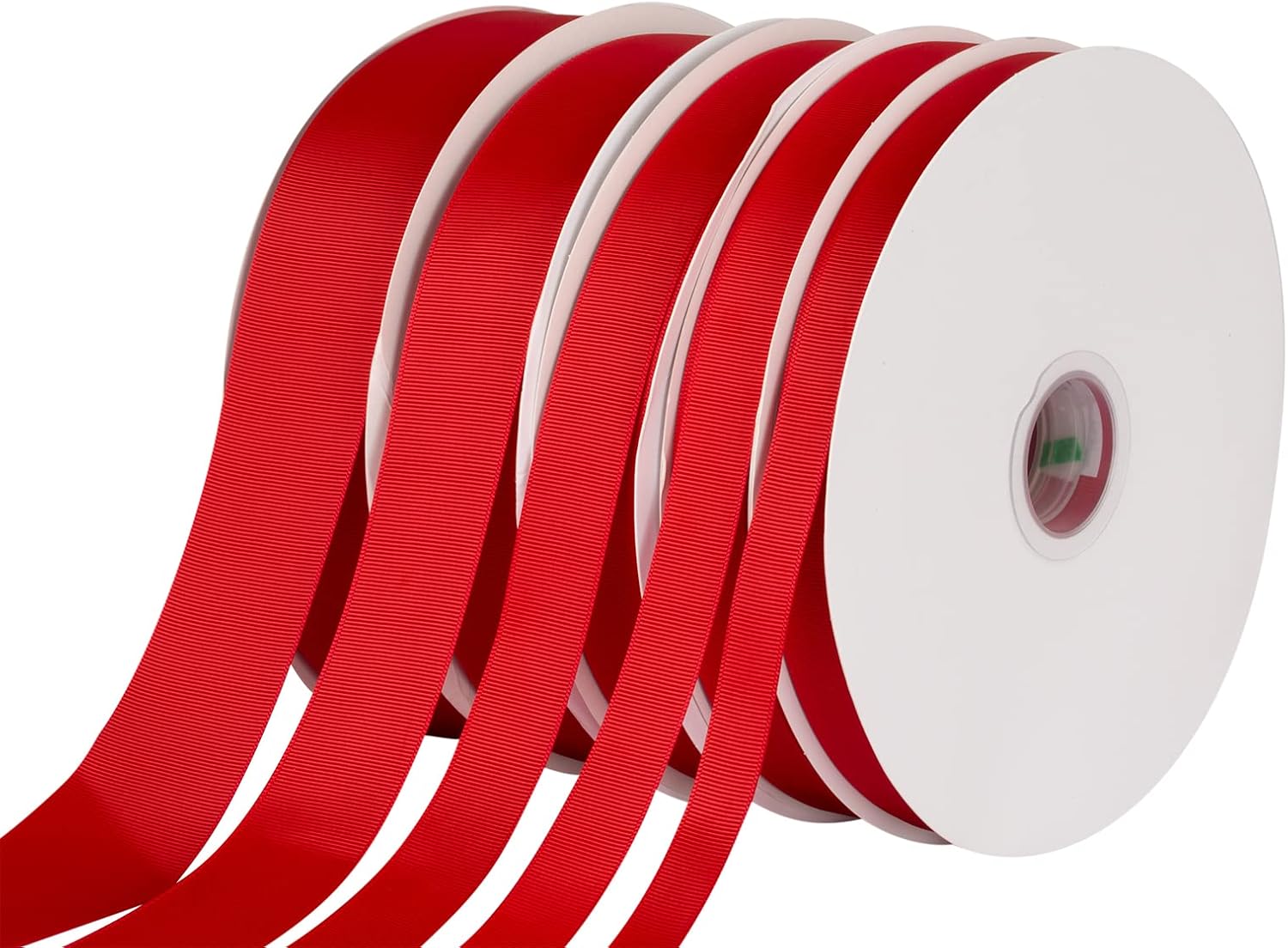 1-1/2" X 100 Yards Solid Grosgrain Ribbon for Gift Wrapping Parties, Wedding Decoration, Crafts Sewing (Red)