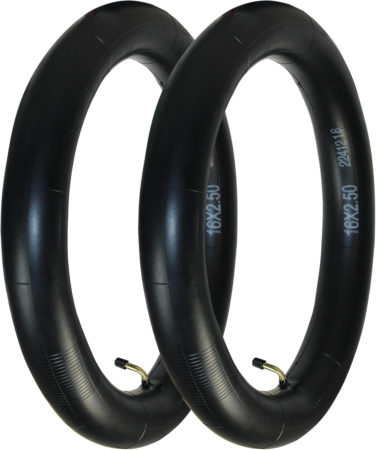 Libereco 16x2.125/2.5/3.0 Bike Inner Tubes for Electric Bike - Butyl Rubber,Bent Valve (CR202), High Elasticity for E-Bikes & Children Bikes