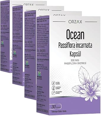 Orzax Ocean Passiflora 300 Mg 30 Kaps l 4 paketi