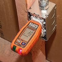 Vista 4 de Klein Tools Probador de voltaje sin contacto RT250KIT y probador de receptáculo GFCI con LCD y linterna, kit de prueba eléctrica de voltaje
