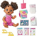 Baby Alive Time for School Baby Doll Set, Back to School Toys for 3 Year Old Girls & Boys & Up, 12 Inch Baby Doll, Black Hair (Amazon Exclusive)