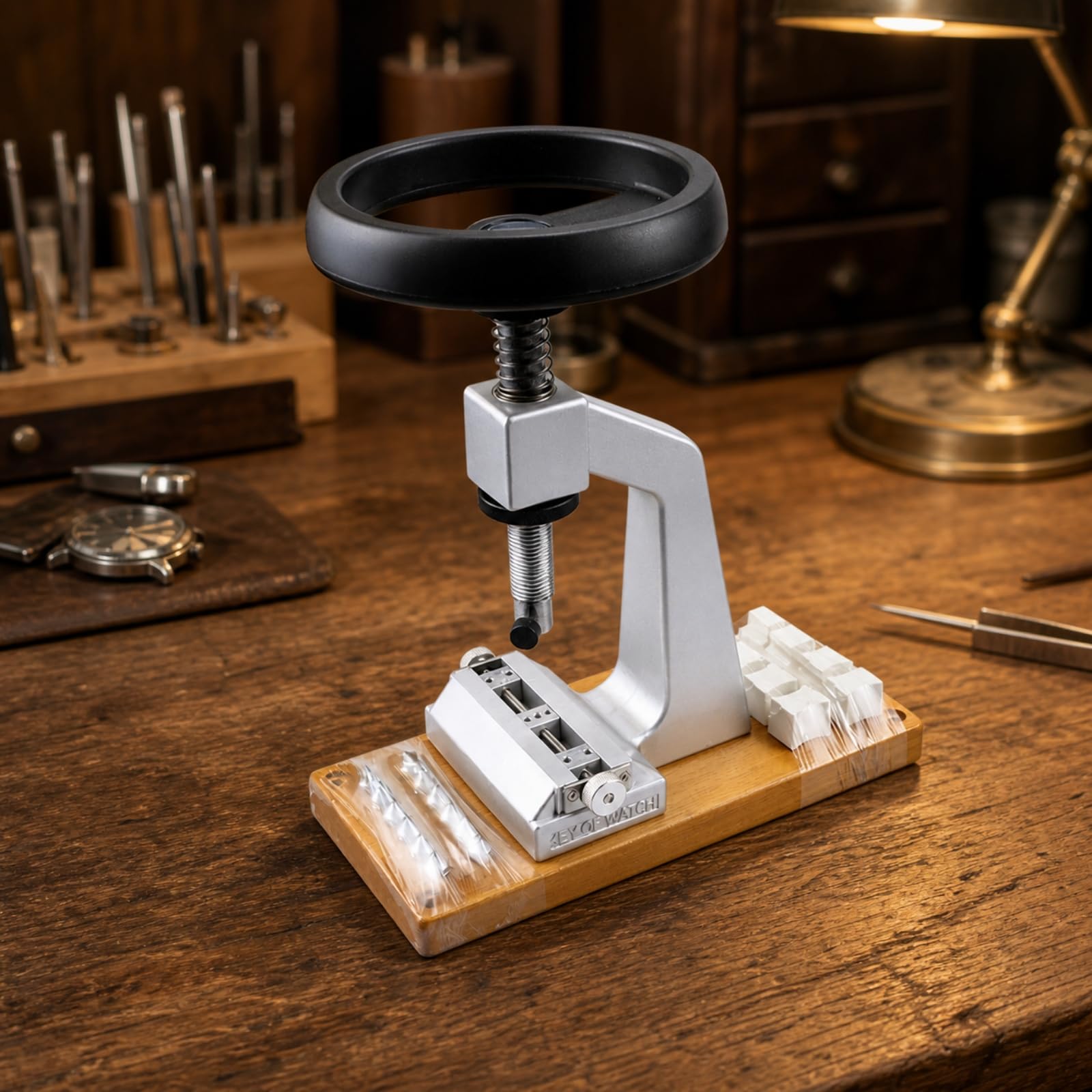 Abridor Cajas Reloj Profesional | Abridor Cajas Reloj con Base, Robusto