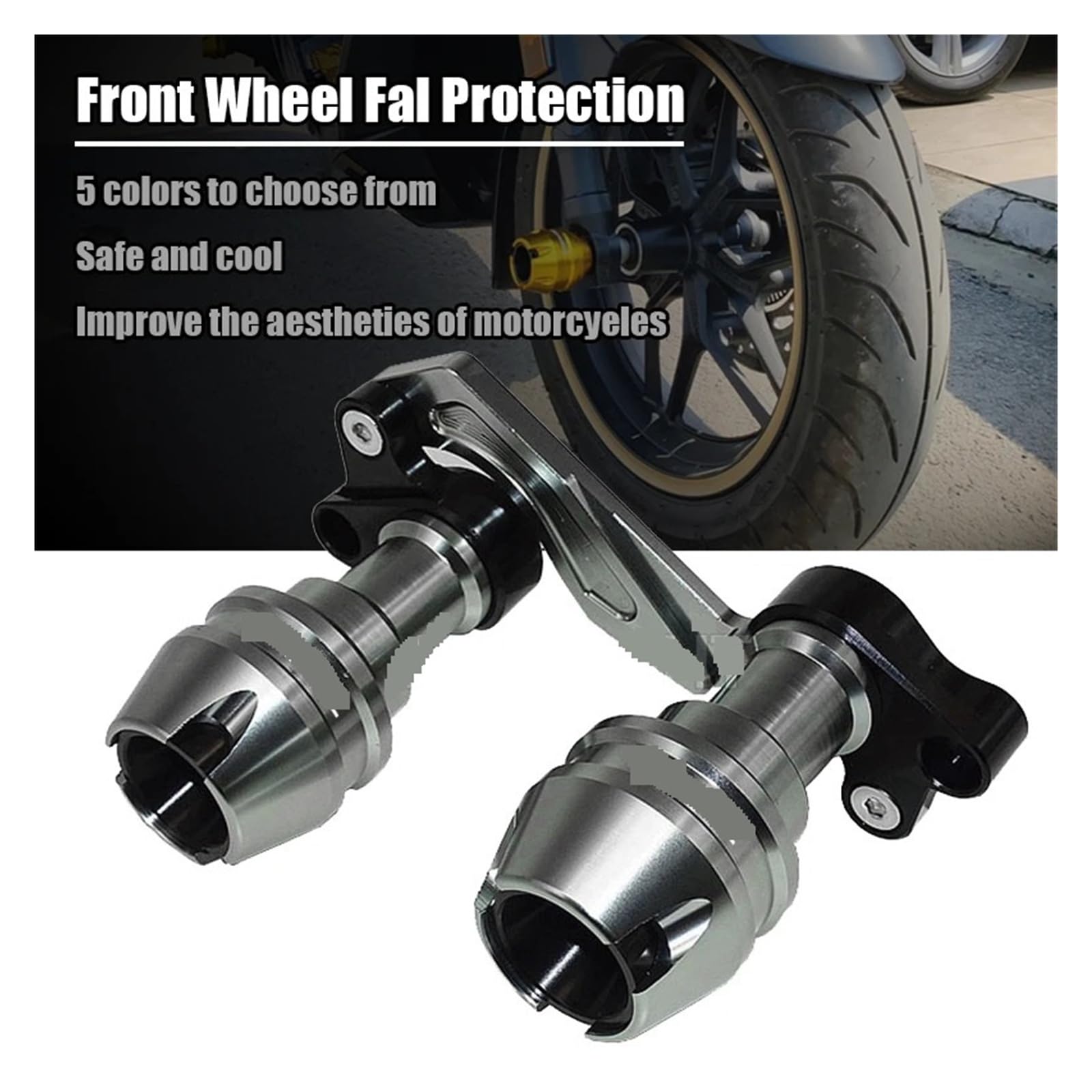 Compatible con 368G 368 350 D/M/E/K/G/R/T/S Accesorio de motocicleta Horquilla delantera Rueda Protección contra caídas Marco deslizante Protector antichoque(Rear Red 368G)