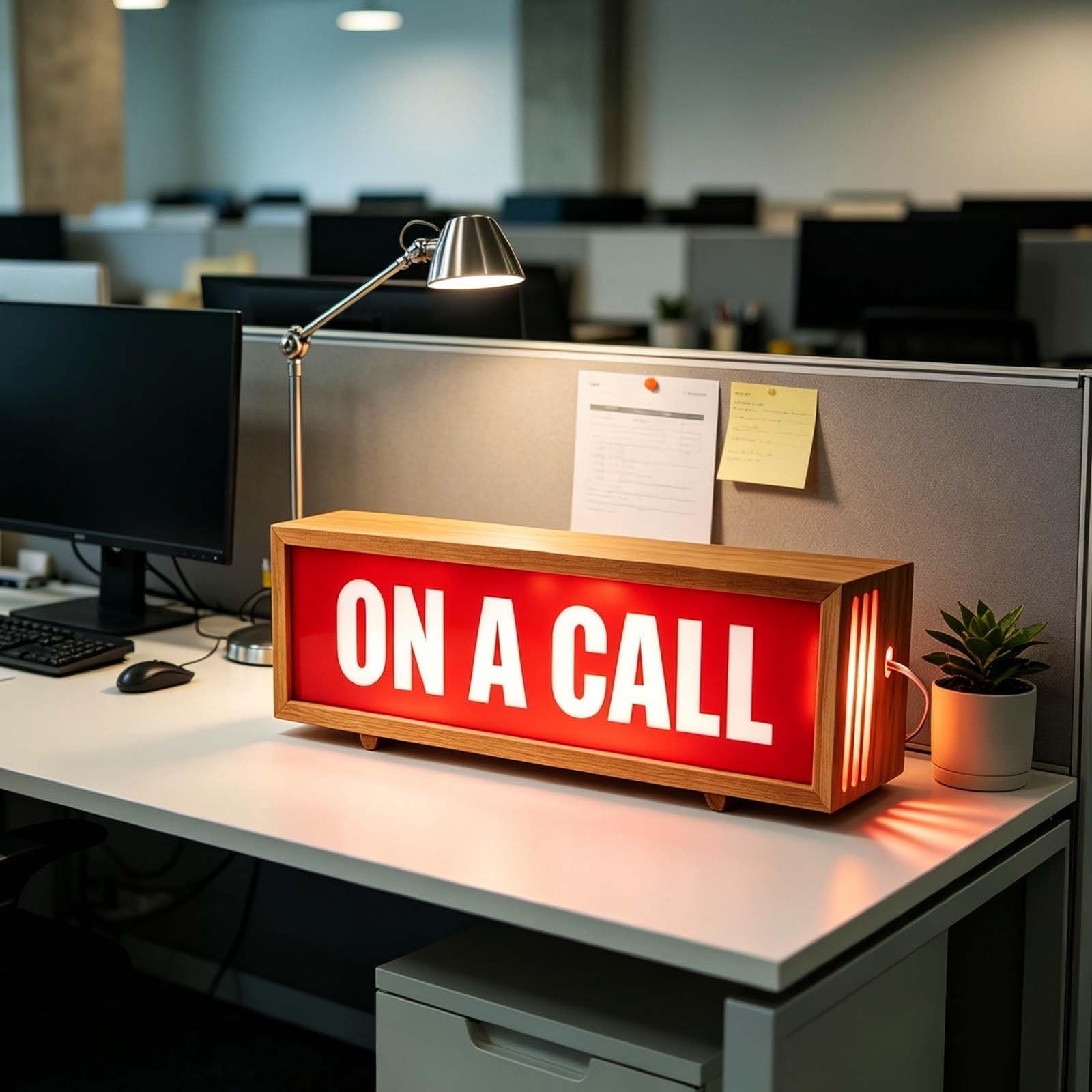 shulovehua ON A Call Wooden Neon Sign Busy Indicator Light Light Up Dimmable Wall Mountable Pulsing Call Sign USB Powered Remote Control Lightbox for Home Office Broadcast Studio Video Meeting Decor
