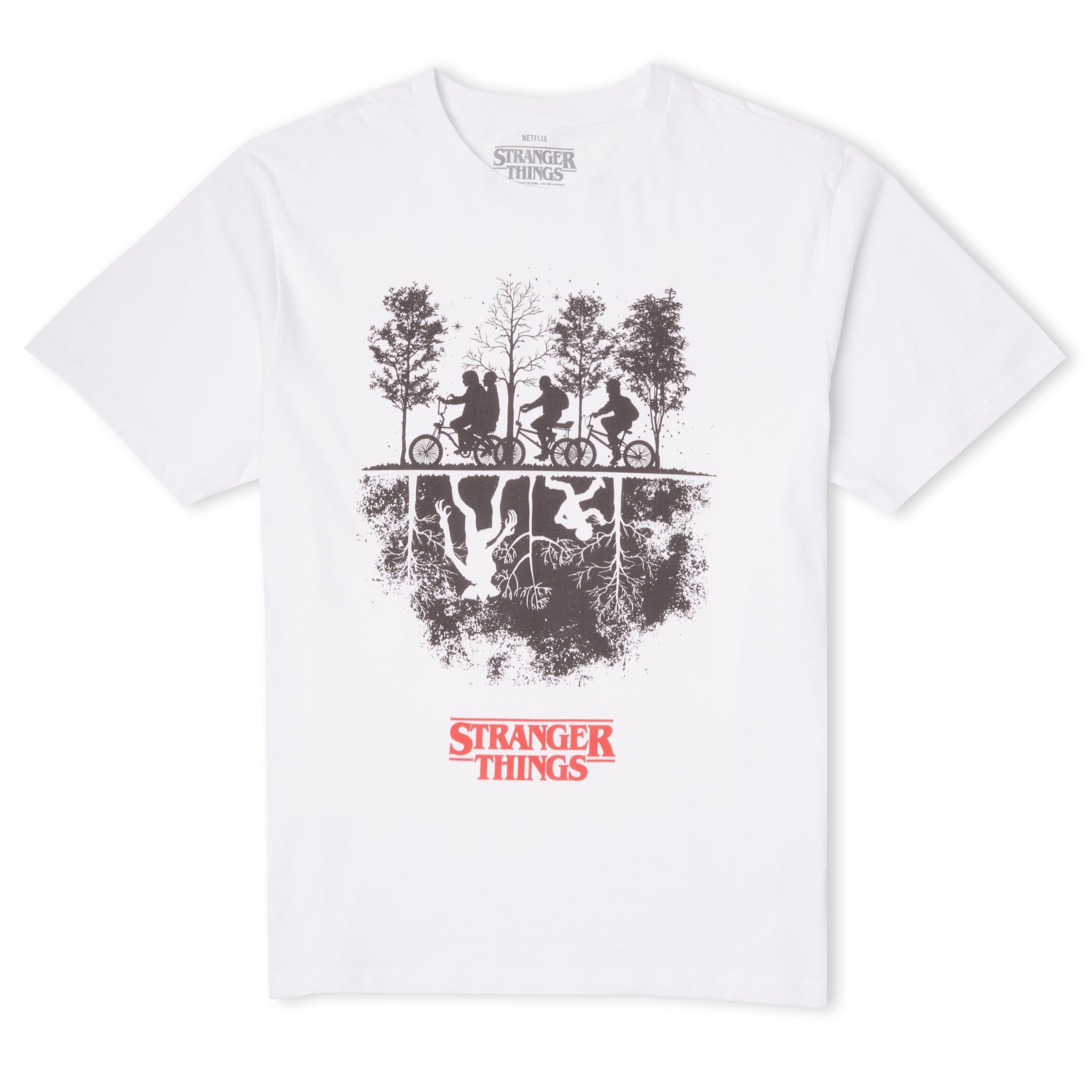 Stranger Things Upside Down Men's T-Shirt - White XL