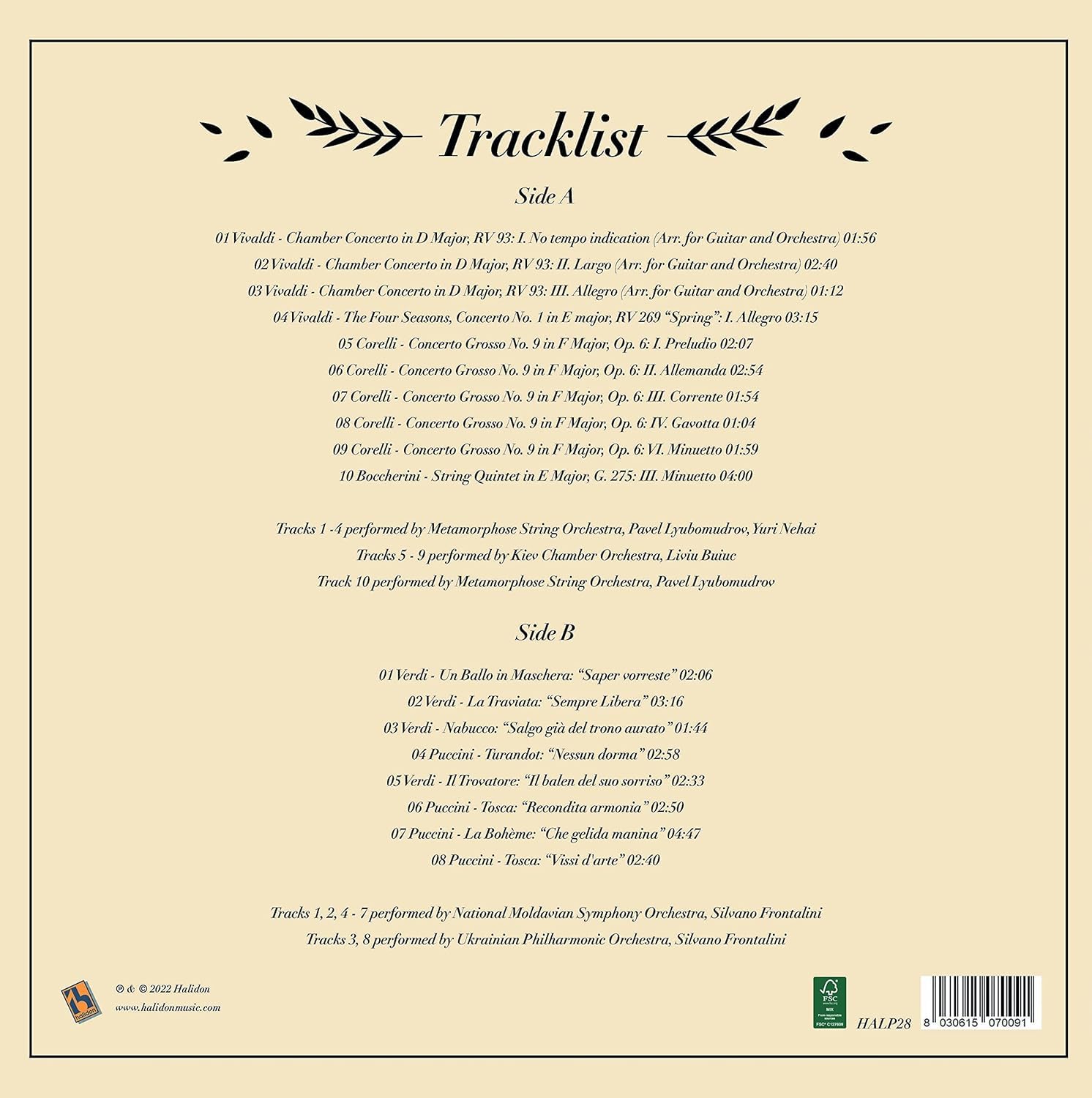 Musica Classica Italiana in vinile Vivaldi, Ballo Excelsior