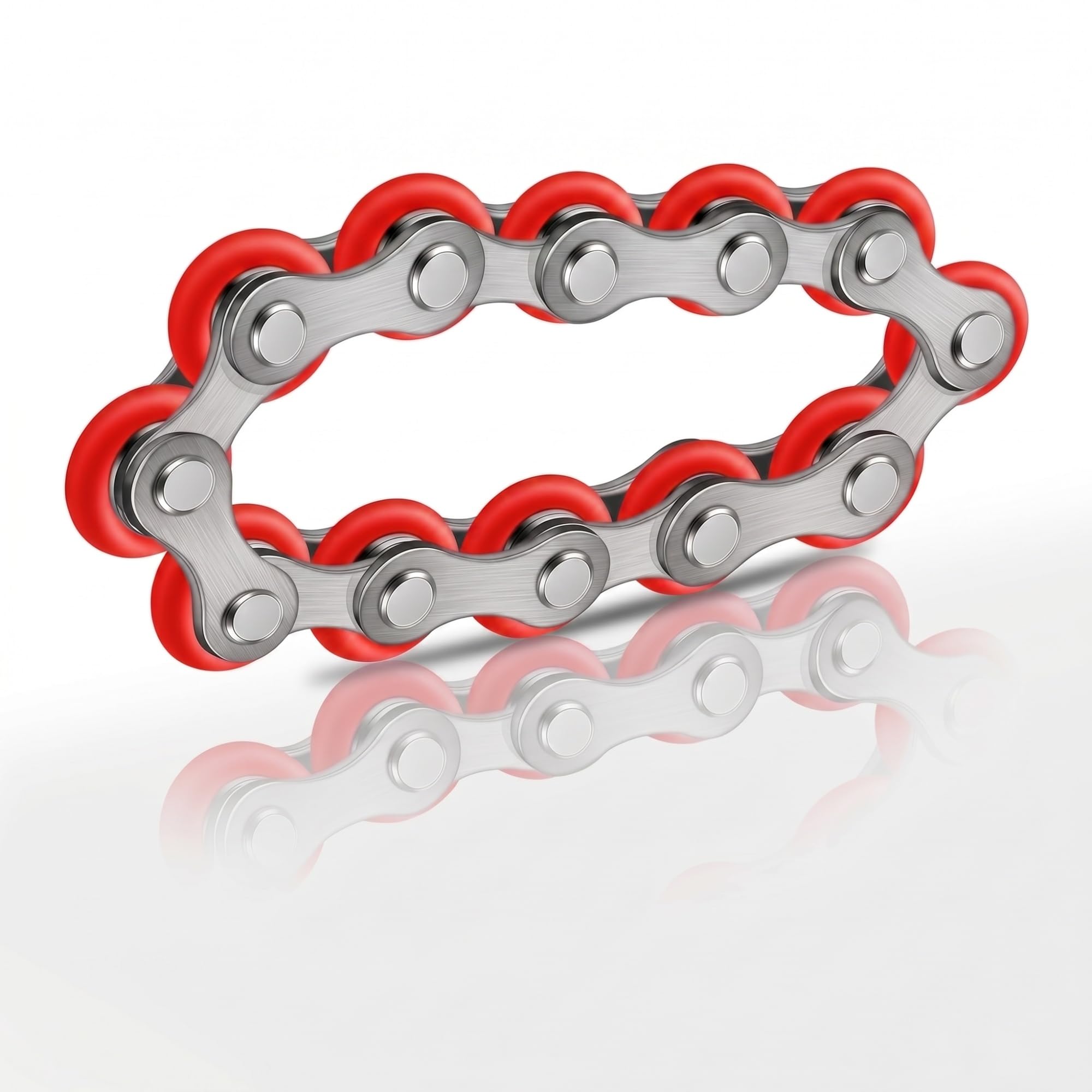 Chaîne de vélo Roller Fidget Toy Stress Reducteur Reducteur Liens pour