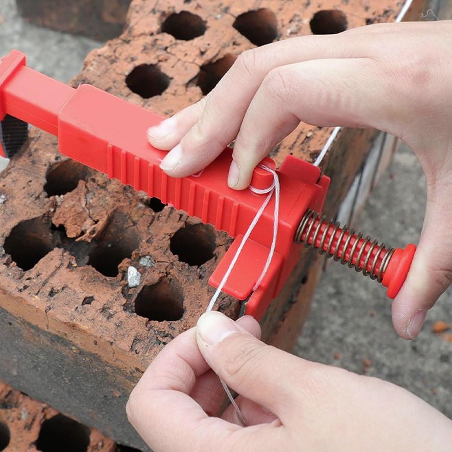 Brick Laying Line Holder Adjustable Brick Liner for 20-24mm Bricks, Mount, SlipProof Design, Ideal for Masonry Projects Masonry Laying Tool Leveling Measuring Wire Drawer Tool
