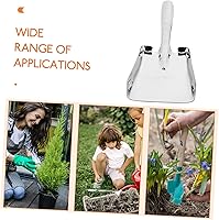 Vista 6 de Pala portátil para cultivar verduras de acero inoxidable para jardinería Herramienta de paleta fácil de usar