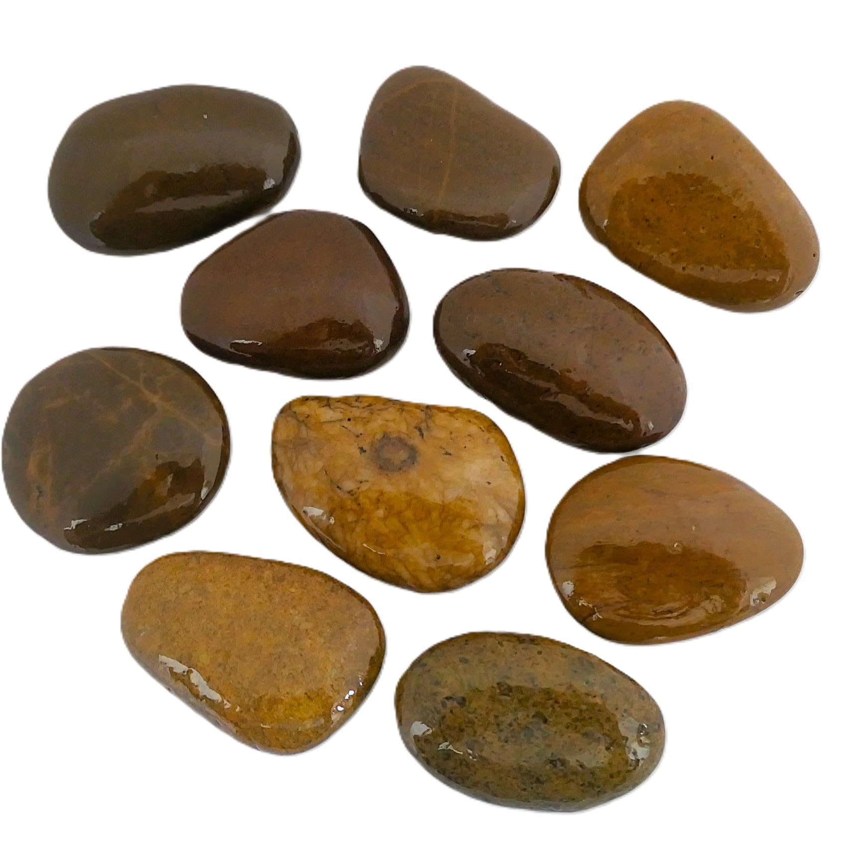 Handschmeichler Trauerstein mit Name & Datum, Gedenkstein 4-5 cm (50 St.) | Taschenstein & Andenken an Verstorbene, Individueller Glücksstein & Grabbeigabe, Trostgeschenk, Beileidsgeschenk