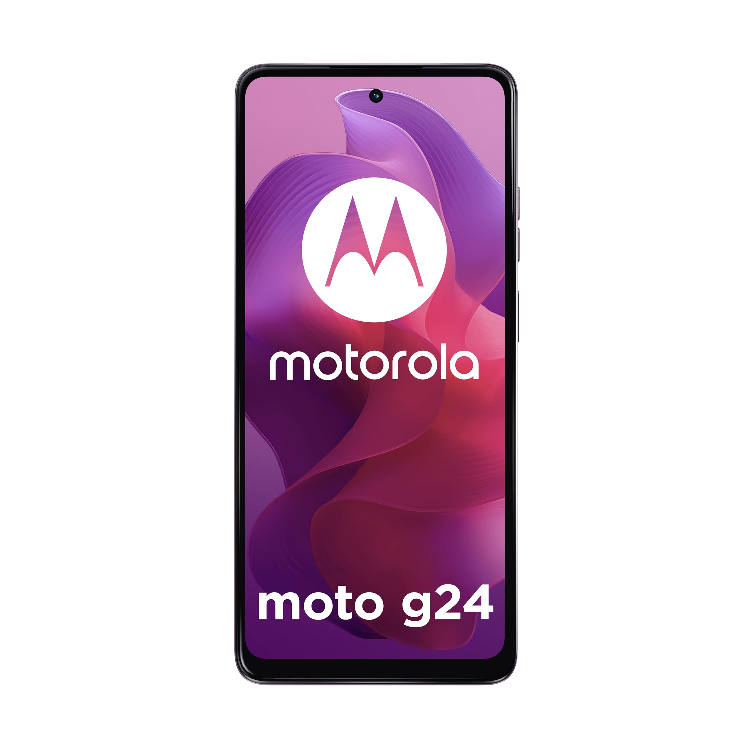 Motorola moto g24 (Display 6.56" HD+ 90 Hz, 50+2 MP, 5000 mAh ricarica 15W, 4/128GB, Dual SIM, IP52, NFC, Android 14, Cover Inclusa), Pink Lavander