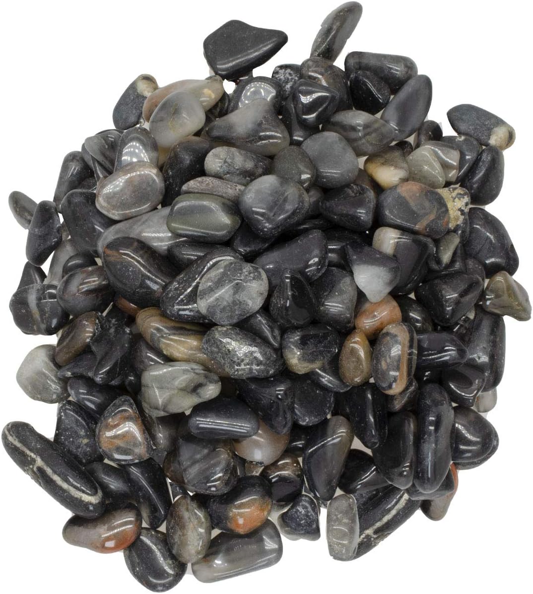 Hypnotic Gems Materials: 2 lbs Unakite Tumbled Stones from Africa - Extra Small - 0.5" to 0.75" - Polished Rocks and Gemstones for Art, Crafts, Fountains, Crystal Healing and More!