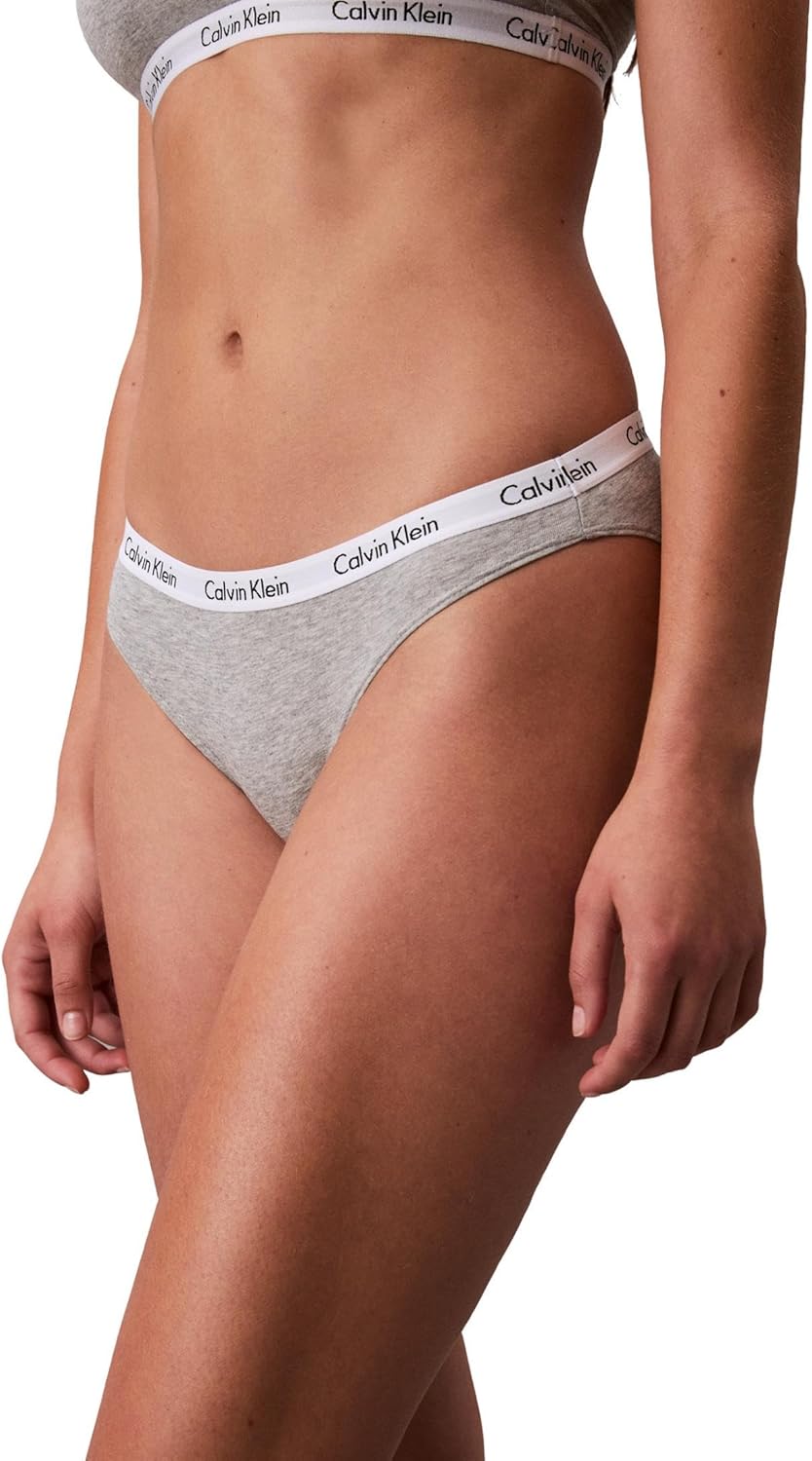 Calvin Klein womens Carousel Logo Cotton Stretch Bikini Panties, 5 Pack - Image 4
