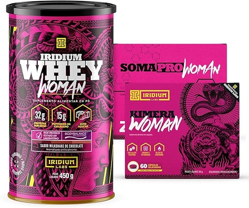 Whey Protein Woman 450g + Kimera Woman + Soma Pro Woman - Iridium Labs
