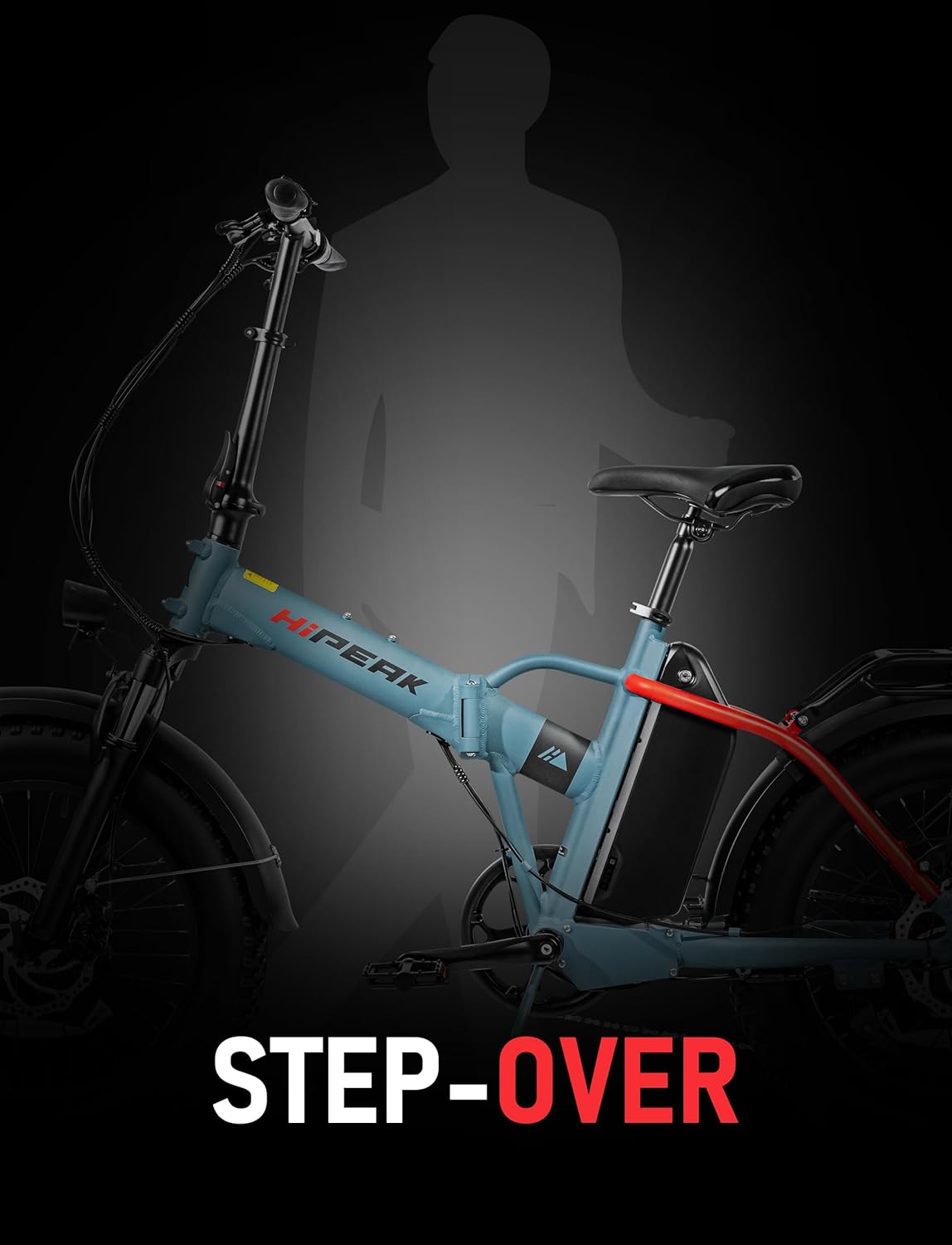 Hipeak Bona Ebike Foldable Electric Bike for Adults 750W Speeds Up to 25MPH Large 48V 15Ah Removable Battery 20 x 4.0Fat Tire Electric Bicycle with Front Dual Suspension,UL2849 Certified Hipeak Bona Ebike Foldable Electric Bike for Adults 750W Speeds Up to 25MPH Large 48V 15Ah Removable Battery 20 x 4.0Fat Tire Electric Bicycle with Front Dual Suspension,UL2849 Certified