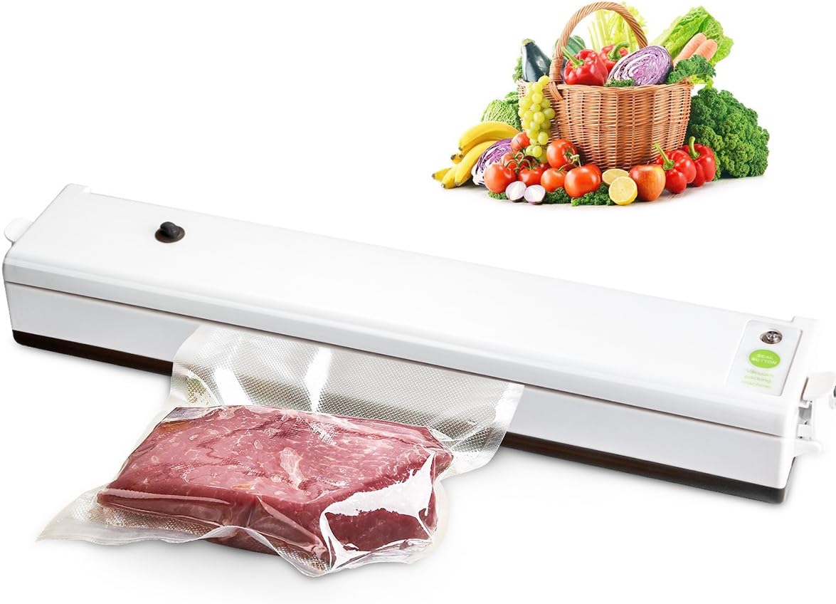 Vacuum Sealer Machine, esLife Mini Electric Automatic Sealing System for Vacuum and Seal or Only Seal, Household Food Fresh Sealing Packing with 15Pcs Sealer