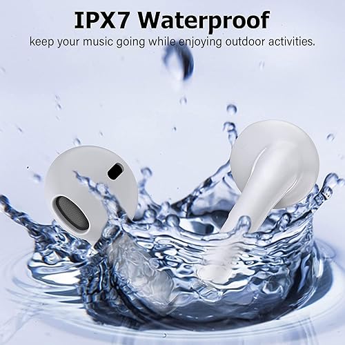 Miniatura 3 de Auriculares inalámbricos Bluetooth 36H Bluetooth 5.0 con funda de carga inalámbrica, IPX6 Auriculares intraurales impermeables con control táctil,