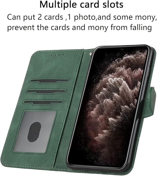 Genlision Funda Compatible con iPhone 12/12Pro(6.1),Flip Leather Edition,Funda de Cuero PU con Cáscara de TPU, magnético, función de Soporte y Ranuras para Tarjetas-Negro - 3