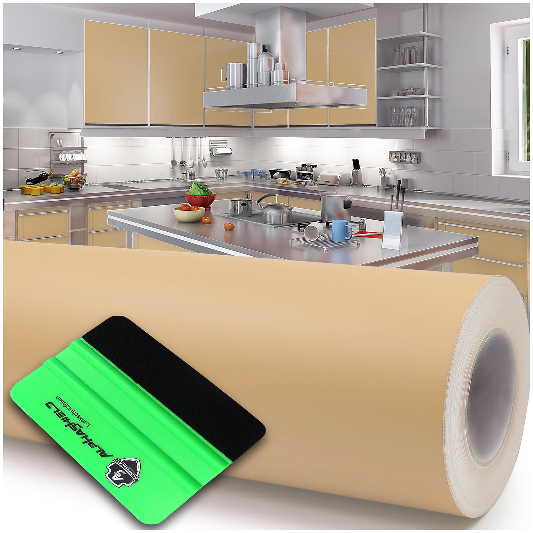 Pellicola Adesiva Oracal 631 10m X 63cm Colore Avorio Opaco Con Spatola – Per Mobili, Cucina, Bagno E Plotter, Removibile E Resistente UV