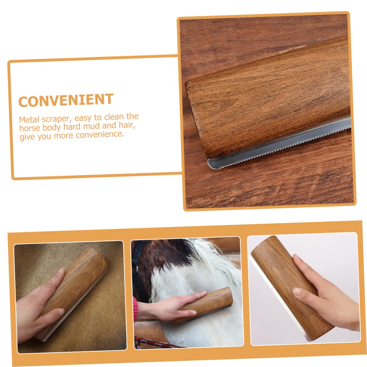 YARNOW Horse Grooming Brush Horse Hair Comb Deshedding Tool Dog Grooming Brush