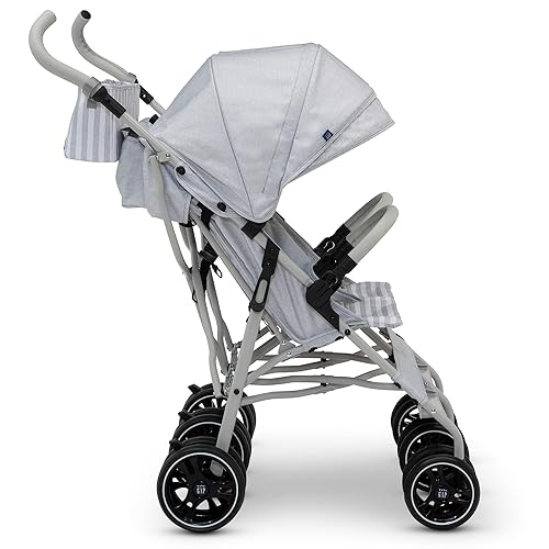 Miniatura 2 de GAP babyGap - Cochecito doble clásico uno al lado del otro, cochecito doble ligero con reclinable, viseras extensibles y plegado compacto, fabricado