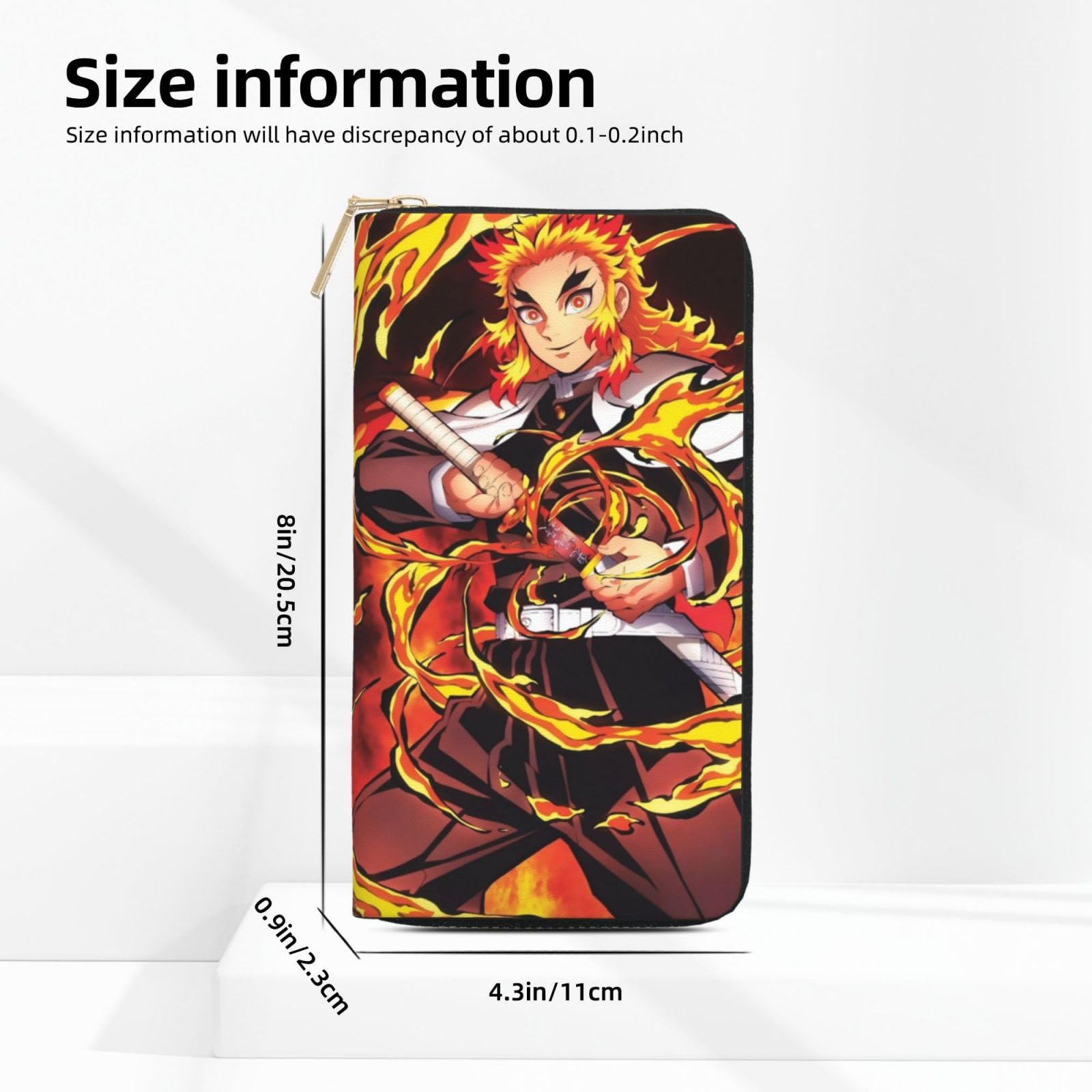 Amazon.co.jp: 財布 鬼滅の刃 炎柱 煉獄杏寿郎 長財布 レザー なが