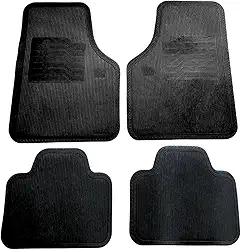 Kit 4 Tapetes Automotivos Universais - Encaixe Perfeito p/Todos Carros - Borracha Lavável