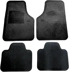 Kit 4 Tapetes Automotivos Universais - Encaixe Perfeito p/Todos Carros - Borracha Lavável