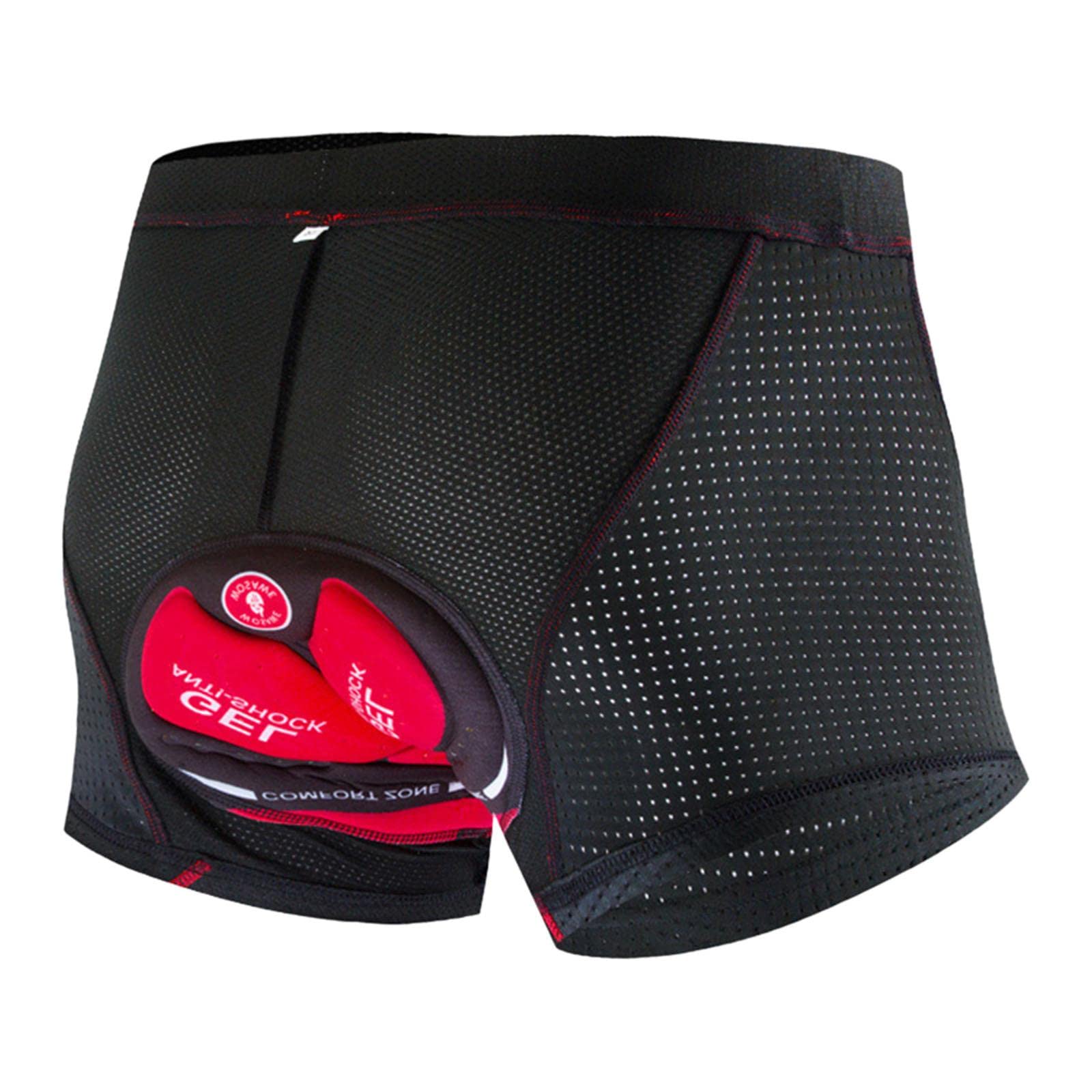 Cyclisme Homme sous-Short Vélo Homme Slip Rembourré 3D Mousse Polyester Respirant Adapté pour Cyclistes Professionnels Loisir Plein Air