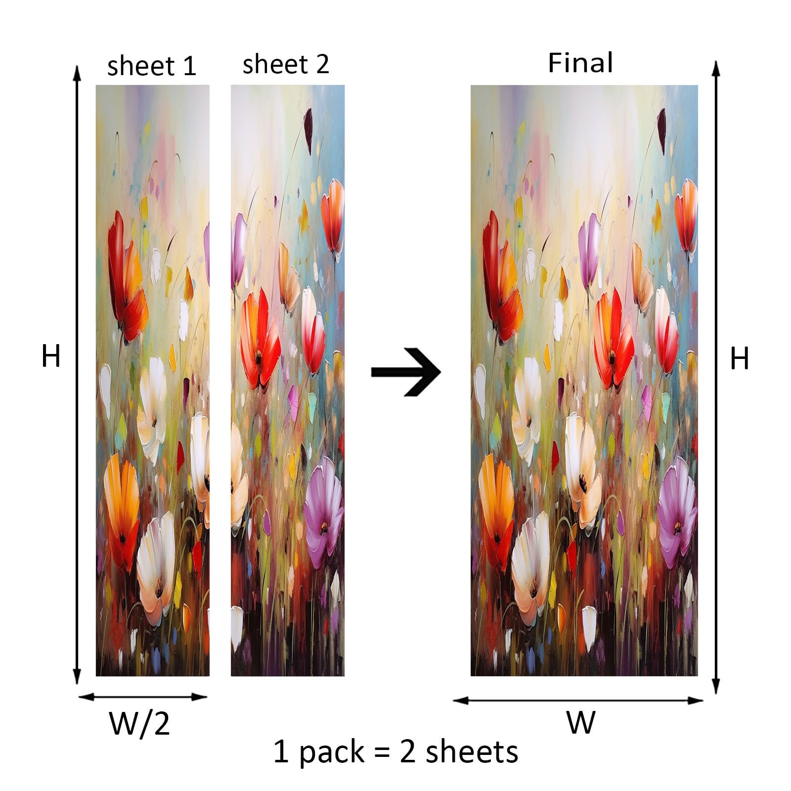 Naklejka 3D na drzwi 95 x 215 cm, tapeta na drzwi, obraz ścienny, akwarela, liście roślin, samoprzylepna, PCW, wodoodporna dekoracja na drzwi, roślina marzeń, fototapeta do salonu, sypialni, kuchni