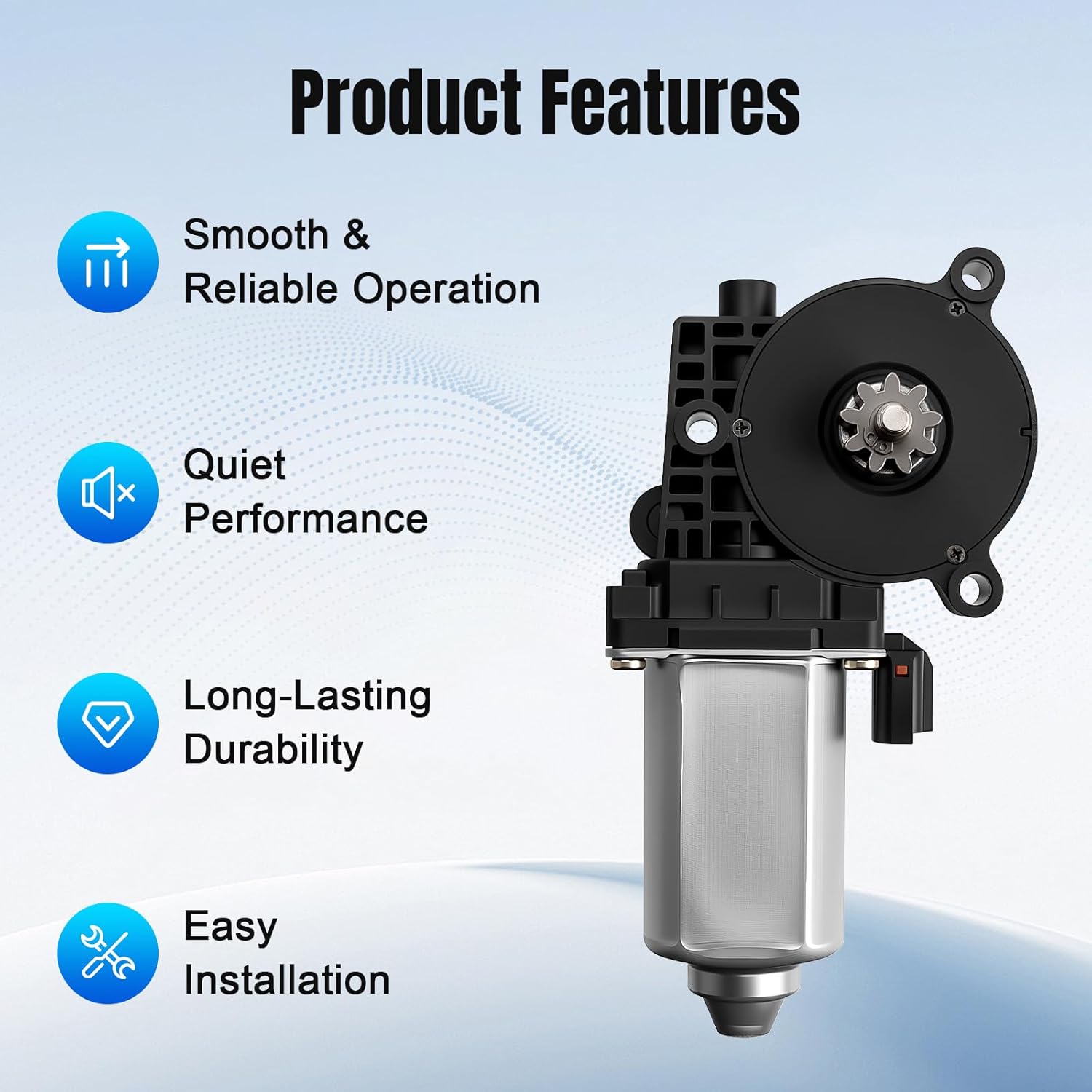 Passenger Right Side Power Window Lift Motor fit for 84-09 Chevy Tahoe Blazer Corvette C/K1500 C/K2500 C/K3500, GMC Yukon Jimmy Savana Sonoma Cadillac Buick Oldsmobile Pontiac Saturn, 742-143