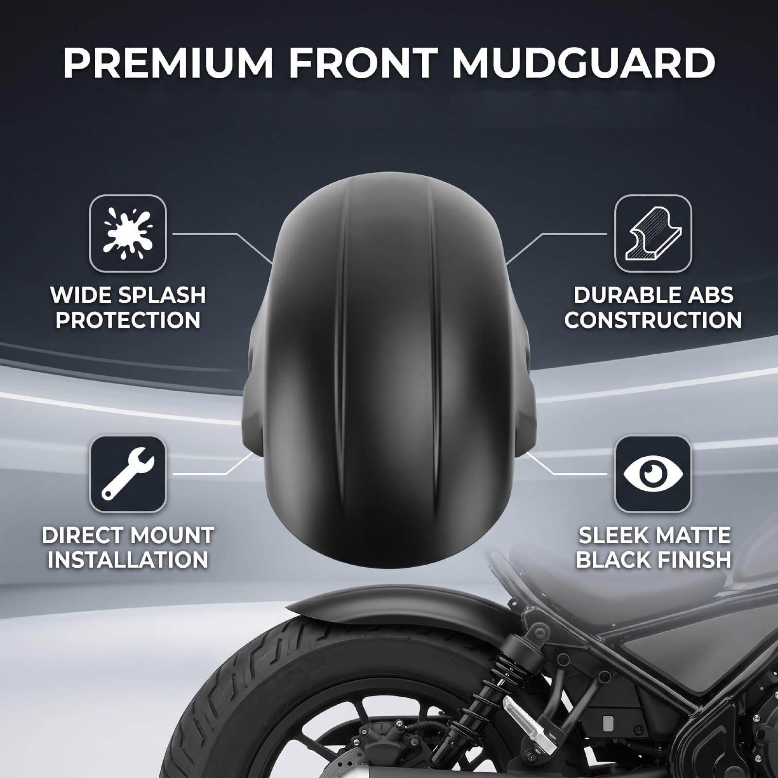 Parafango Anteriore Moto per CMX250 CMX300 CMX500 2017-2023,
