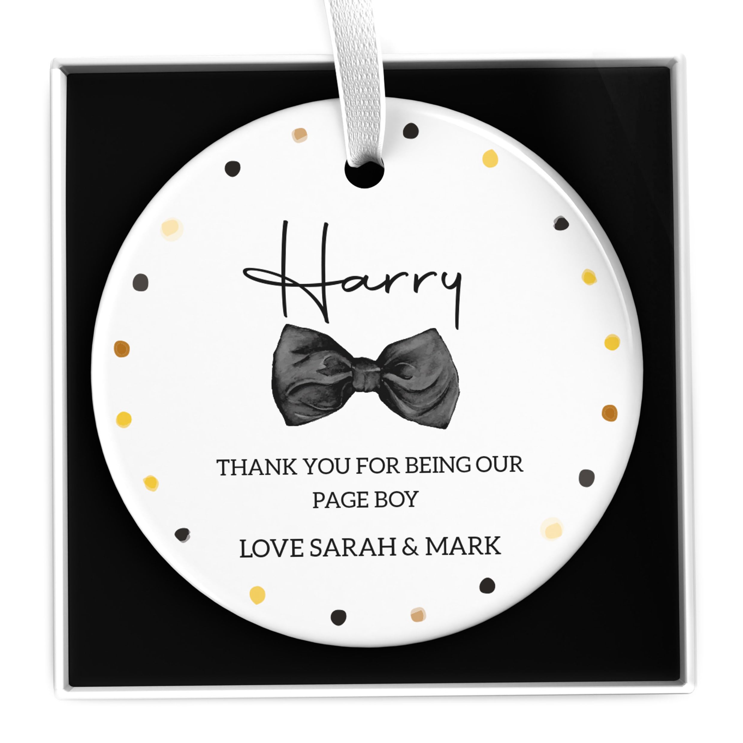 Beecreative Wedding Gifts For Page Boy Personalised - Page Boy Wedding Gift- Wedding Gifts For Boys, Son, Nephew - With Gift Box