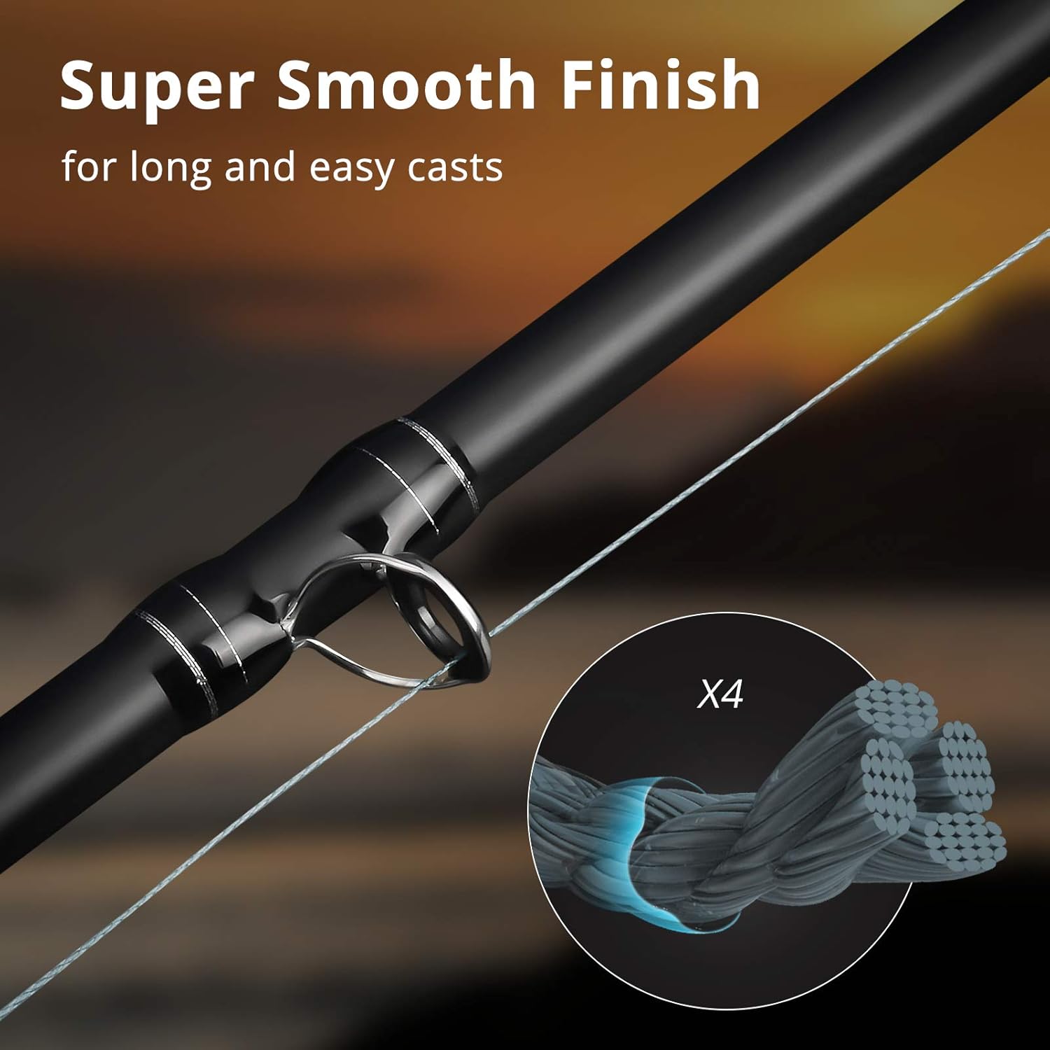 Calamus Bastion Braided Fishing Line -Abrasion Resisting Braided Lines – Thin Diameter Superline – Zero Stretch – 4 Strand MultiTuf Fiber Braid Line : Sports & Outdoors