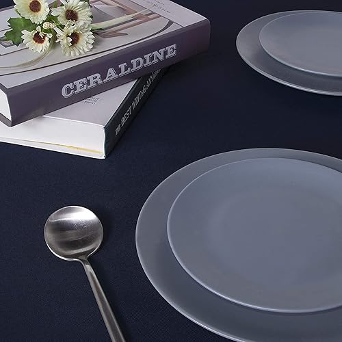 Miniatura 259 de Sancua Mantel cuadrado resistente a manchas y arrugas, lavable, de poliéster, decorativo de tela para mesa de comedor, fiestas de bufé y campamento,